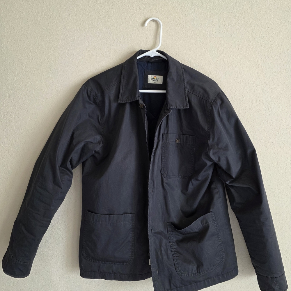 Marine Layer Milo Dry Wax Insulated Chore Coat